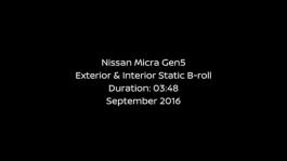 Nissan Micra footage