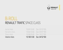 Renault TRAFIC SpaceClass B-roll