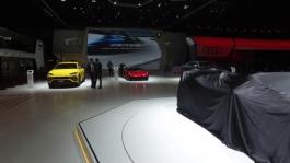 The New Lamborghini Stand at the 2018 Geneva Motor Show