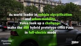 Crossing Paris with 48V hybrid democar
