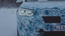 The BMW iX3 undergoes winter trial tests