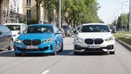 BMW 118d and BMW M135i xDrive. Driving Scenes City.