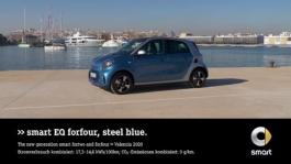 Driving event valencia - smart EQ forfour steel blue