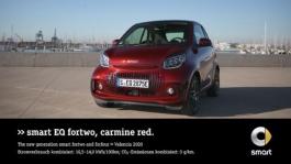 Driving event valencia - smart EQ fortwo carmine red