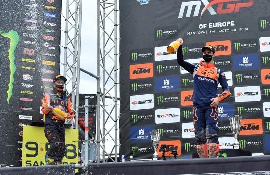 A. Cairoli & T. Gajser podium