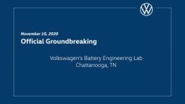 Volkswagen Breaks Ground on U.S. Lab for Developing Testing of EV Batteries--12450