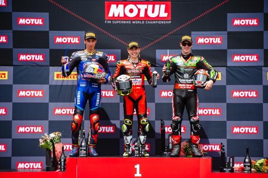 WorldSBK Race 1 podium