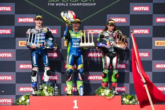 WorldSSP Race 1 podium