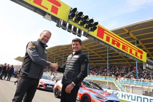 Giorgio Barbier (Pirelli) & Gregorio Lavilla (Dorna)