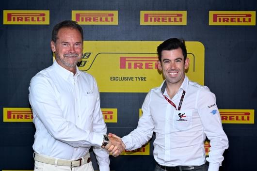 Giorgio Barbier (Pirelli) & Carlos Ezpeleta (Dorna Sports)