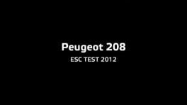 Peugeot 208 esc test