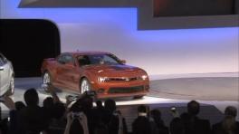 Broll of the 2014 Chevrolet Camaro reveal at the 2013 NY Auto Show
