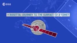 animation Journey to the surface of a comet 